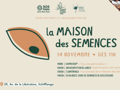 Inauguration officielle de la Maison des Semences.